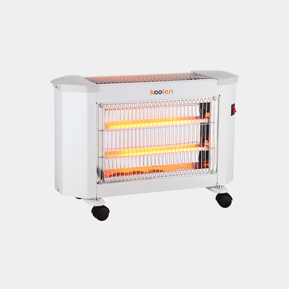 Quartz heater 2 faces 3 heating - White