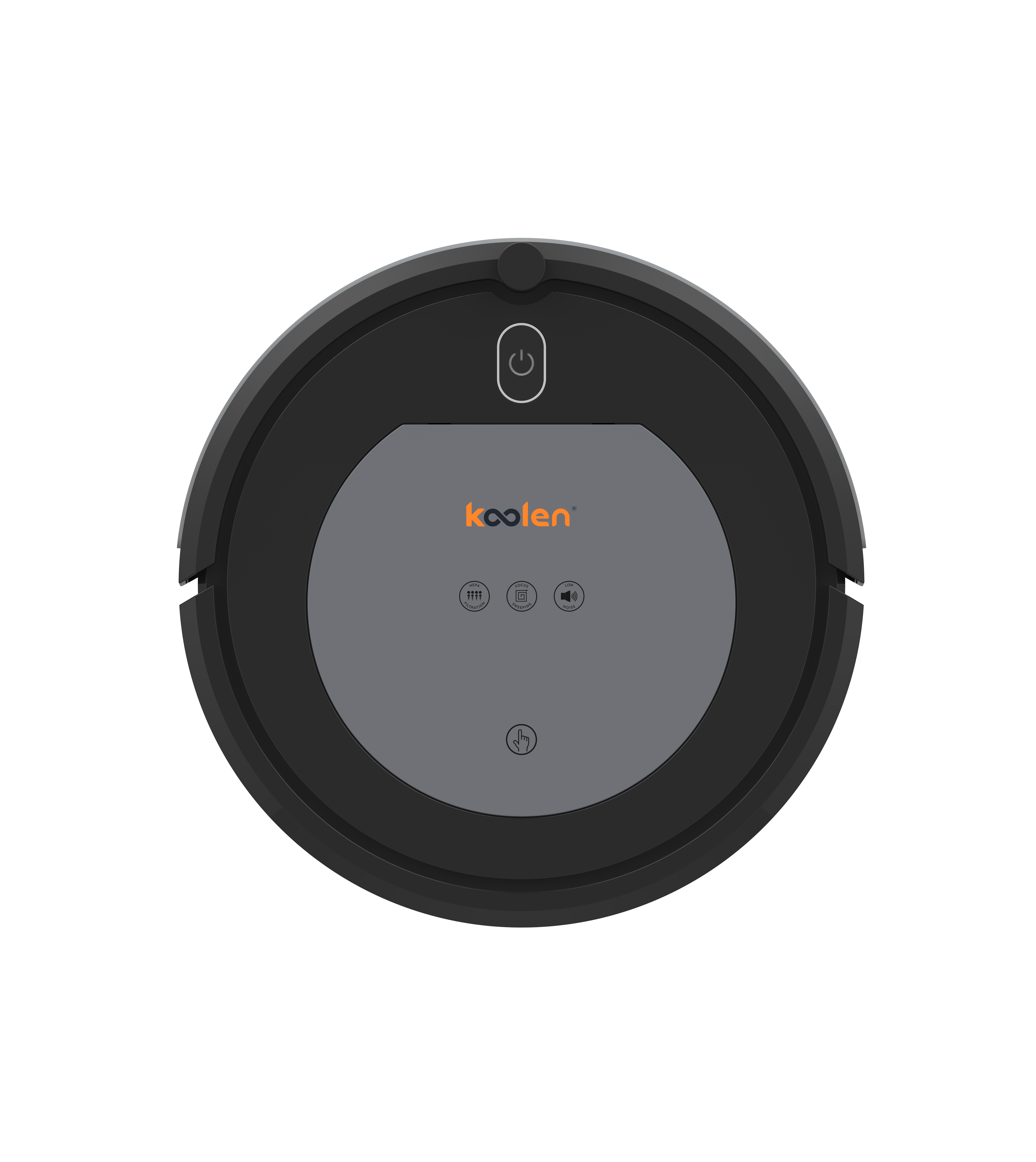 KOOLEN ROBOT VACUUM CLEANER WITH REMOTE CONTROL BLACK AND GREY