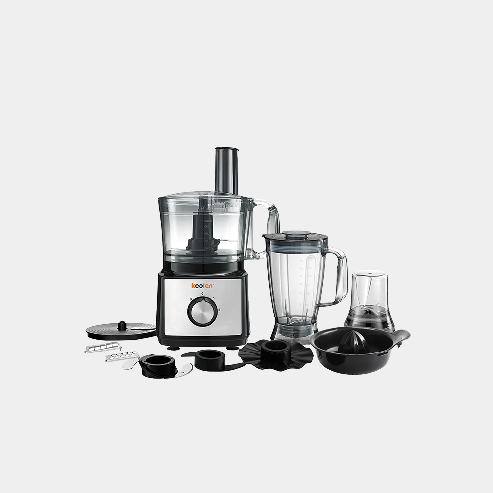 KOOLEN FOOD PROCESSOR MULTIFUNCTION 2 SPEED 750W - Black