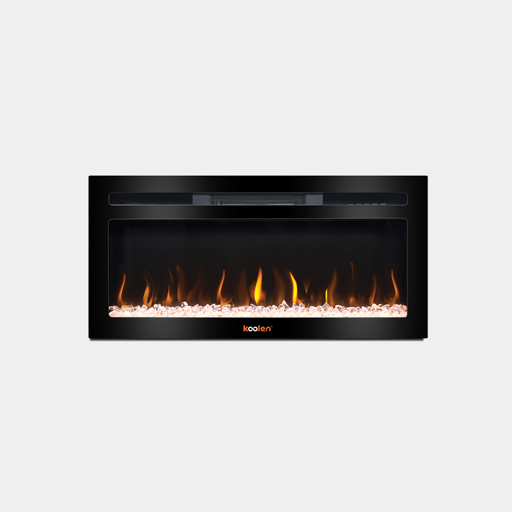 Led Fireplace Heater - Black