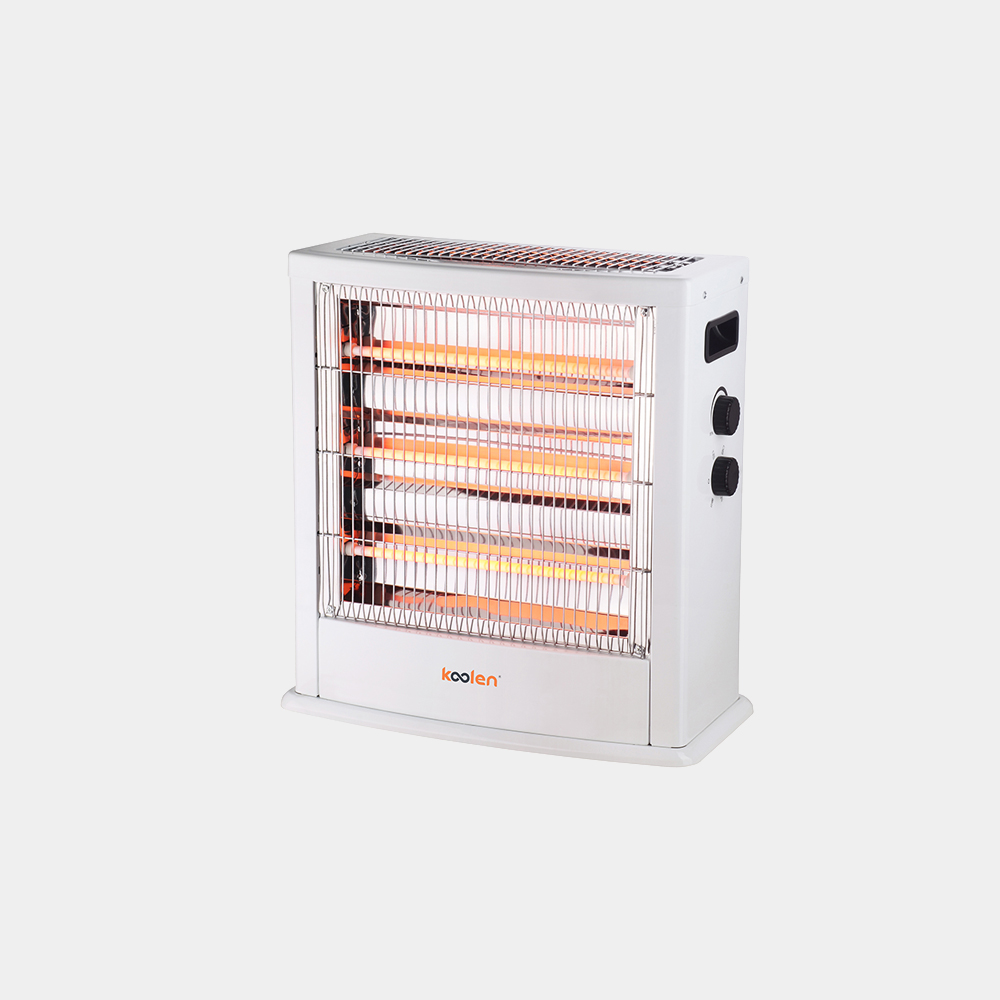 Quartz heater,2sides,4tubes - White